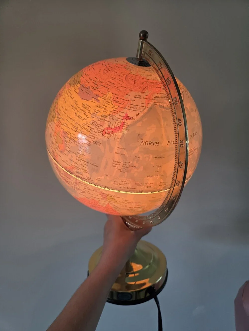 Vintage decorative orange